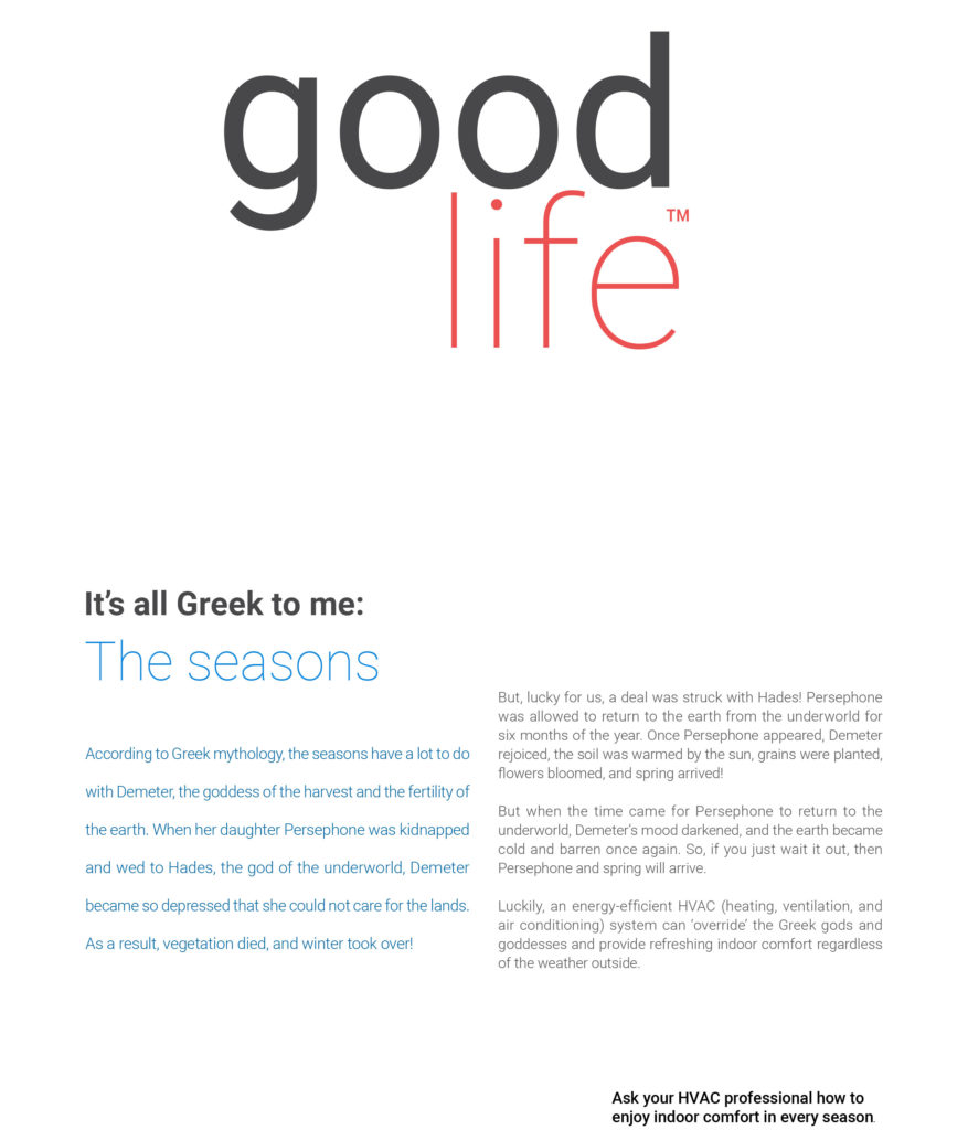 It’s all Greek to me: The Seasons